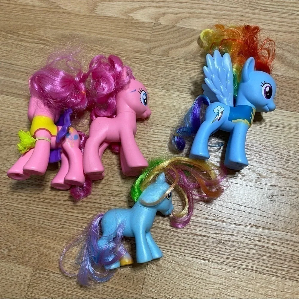 My Little Pony Horse Lot Bundle 4 Figure Pink Blue